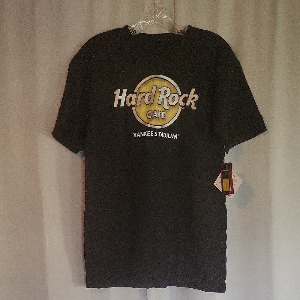 Hard Rock Cafe Black Tee with Yellow Emblem